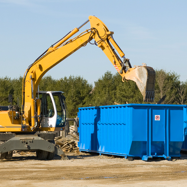 can i choose the location where the residential dumpster will be placed in White Oak MD